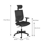 Cadeira Presidente Tela Creta - Imagem 4