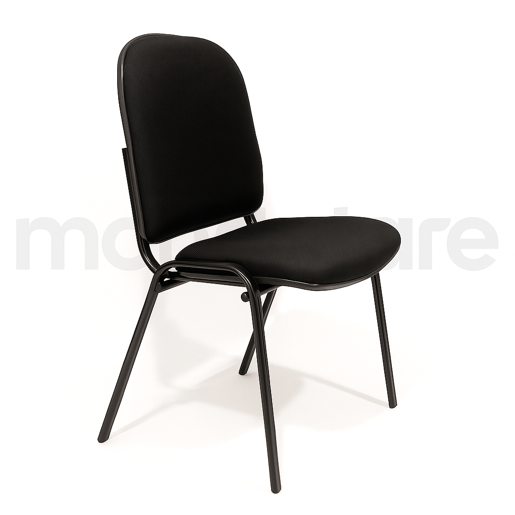 01_-_preto Cadeira Fixa Audit - Imagem 1