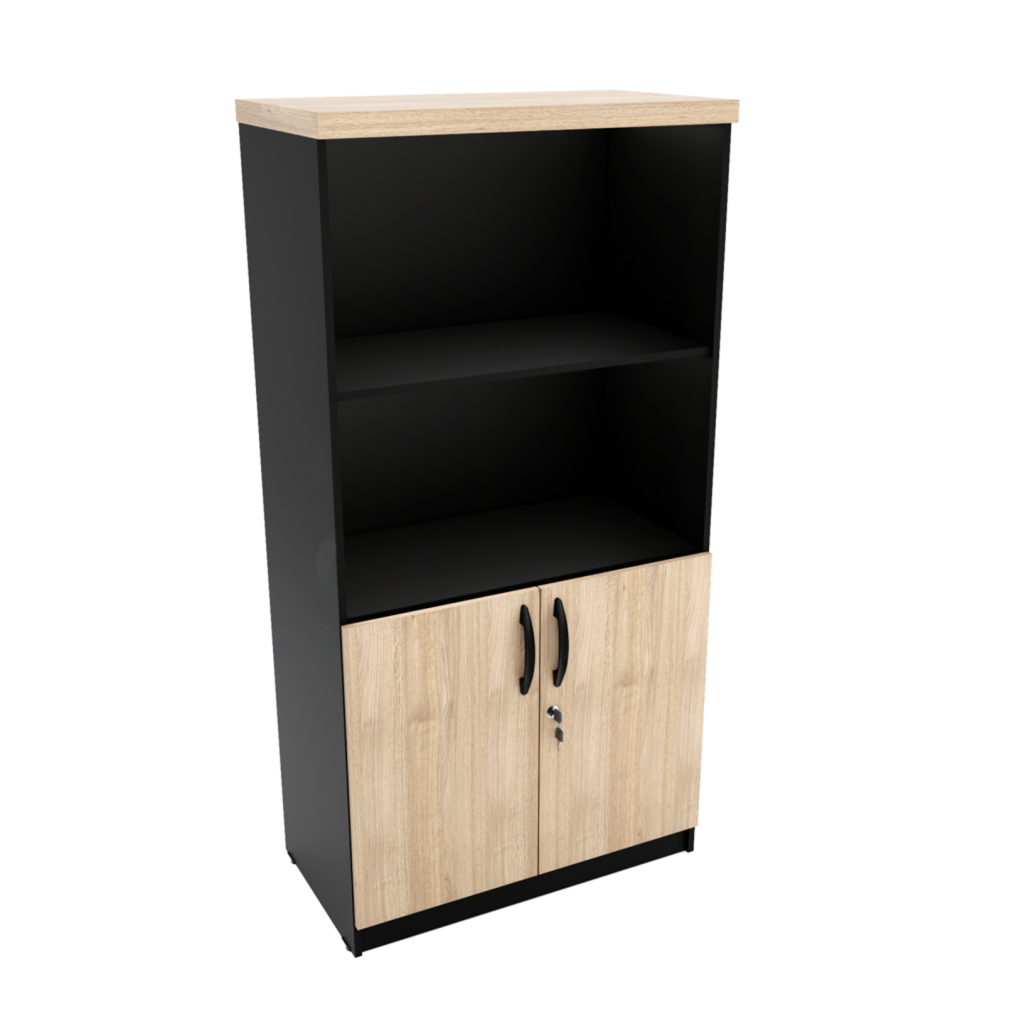 armario_estante_2_portas_-_carvalho_treviso Armário Estante 2 Portas Tampo 30mm - Imagem 1