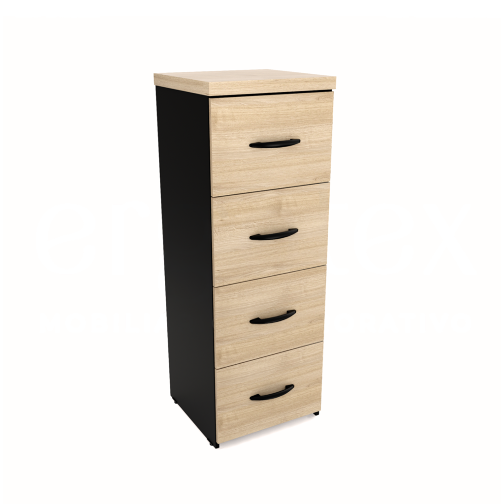 arquivo_4_gv_-_carvalho_treviso Arquivo para Pasta Suspensa com 4 Gavetas Tampo 30mm - Imagem 1